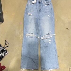 Distressed Light Blue Women's Jeans